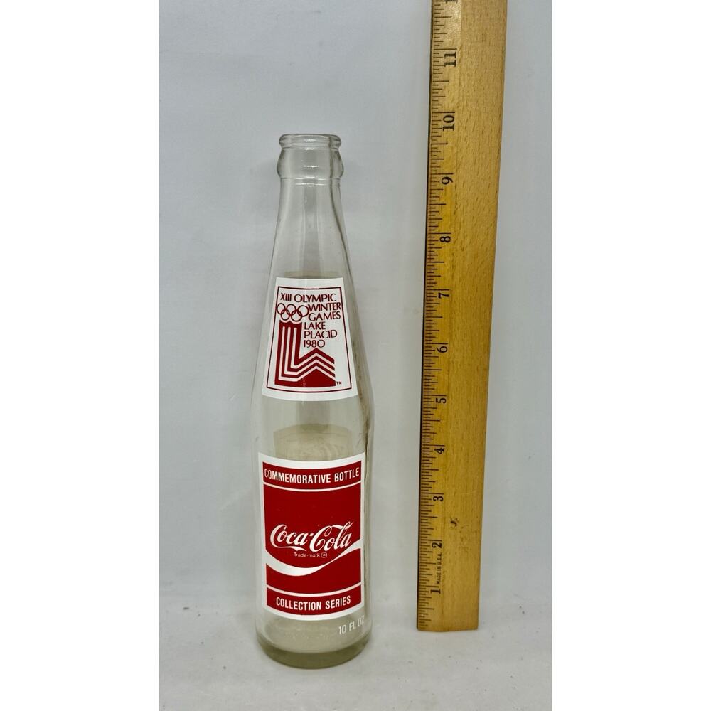Coca-Cola Bottle 1980 Lake Placid XIII Winter Olympic Games Men’s Speedskating - Picture 12 of 14